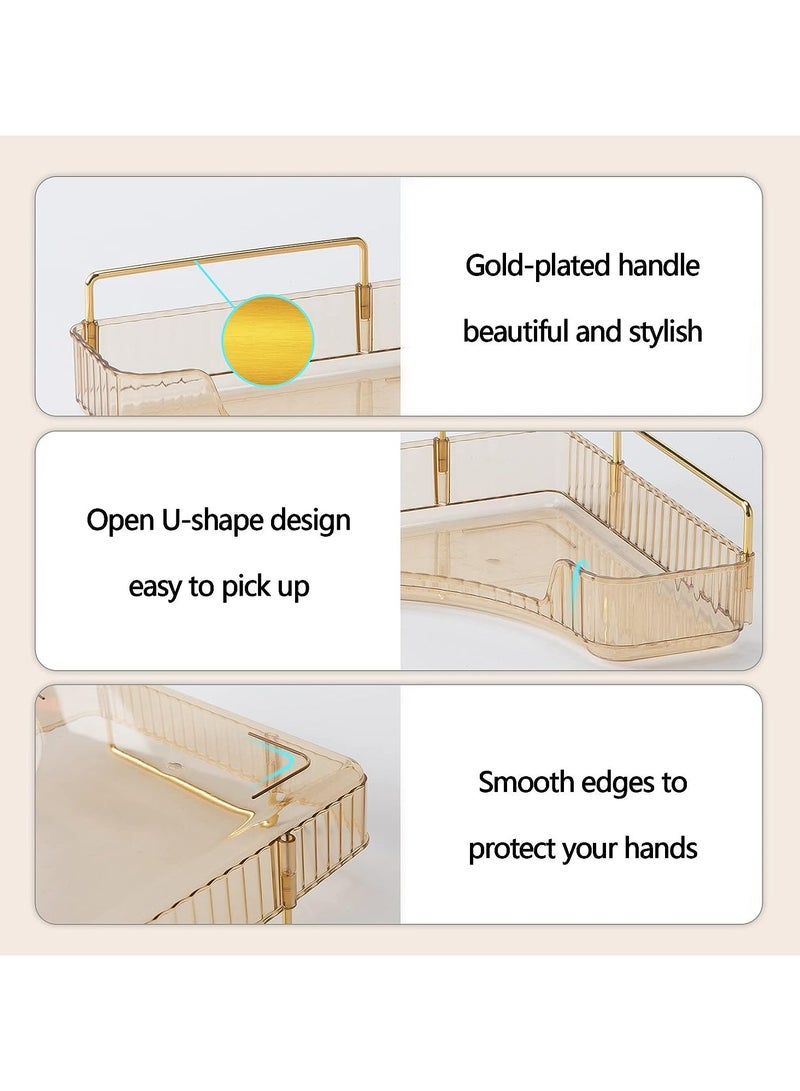 LEDIN Makeup Organizer, 3 Tier Bathroom Organizer for Perfumes and Makeups,Skincare,Toiletries ect Multifunctional Organizer Rack for Dresser, Bedroom, Living Room, Bathroom - Image 2