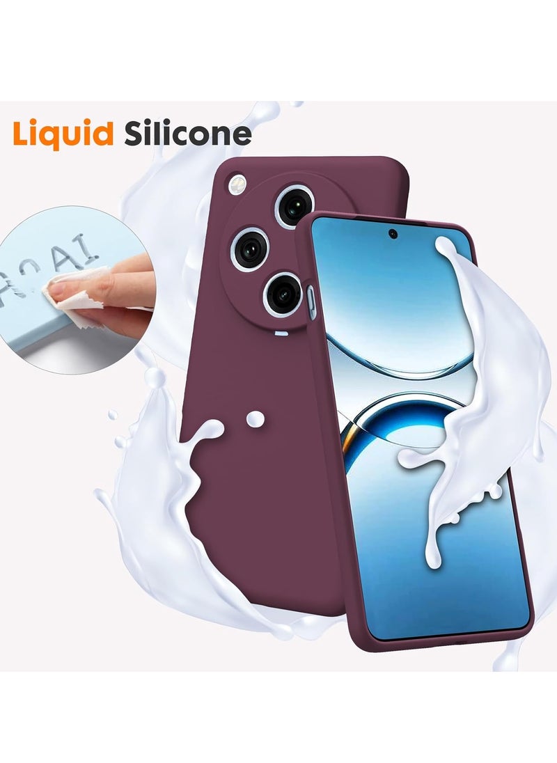 Houmt - Oppo Find X8 Pro 5G Case Cover Premium Silicone With Microfiber Lining Case Anti-Scratch Shockproof Protective Phone Cover For OPPO Find X8 Pro 5G 6.7-inch - Image 1