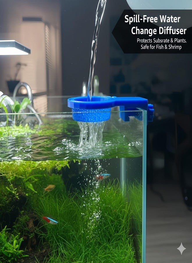 Vivid Totes Aquarium Water Change Diffuser, Spill-Free Tool for Rimless & Rimmed Fish Tanks, Protects Substrate & Plants, Safe for Fish and Shrimp (Large) - Image 5