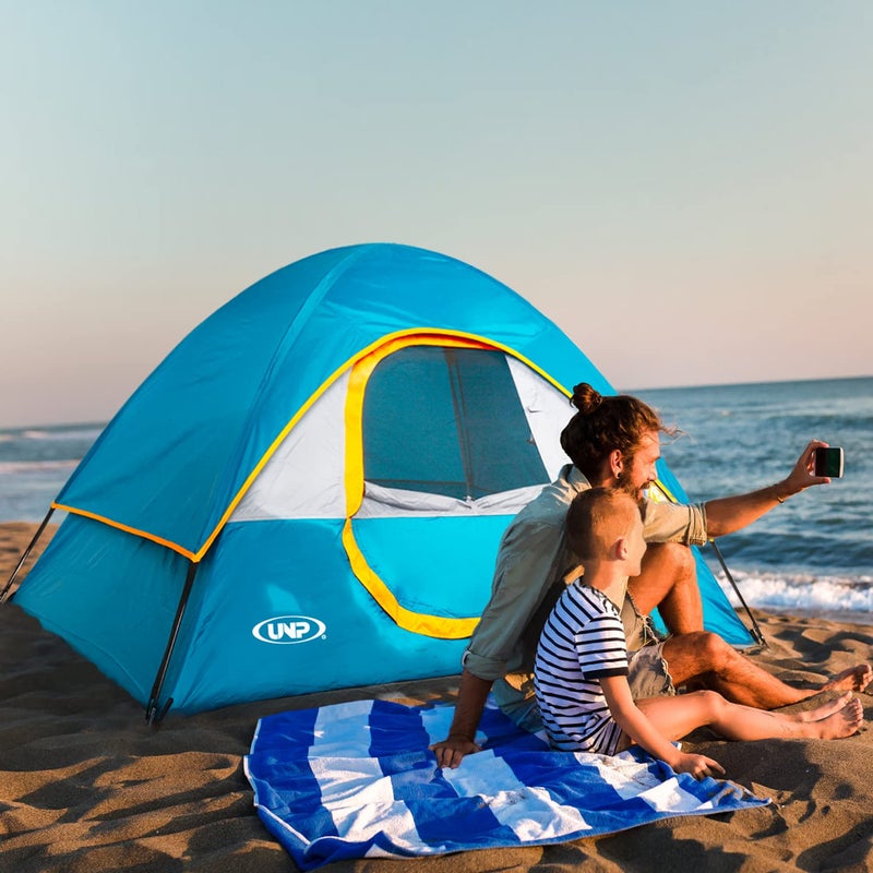 Unp Camping Tent 2 Person, Waterproof Windproof Tent with Rainfly Easy Set up-Portable Dome Tents for Camping - Image 3
