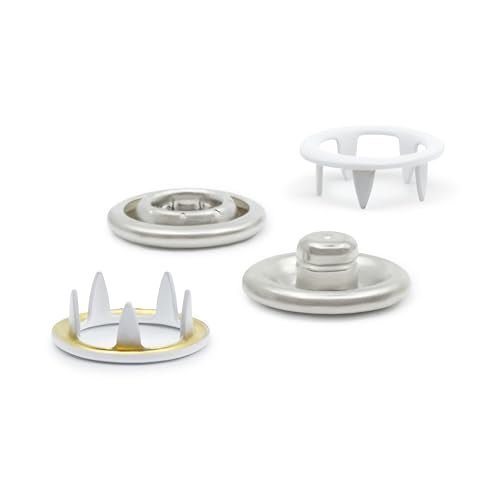 Dritz 16-9 Snap Fasteners, White, Size 16 (7/16-Inch) 7-Count - Image 3