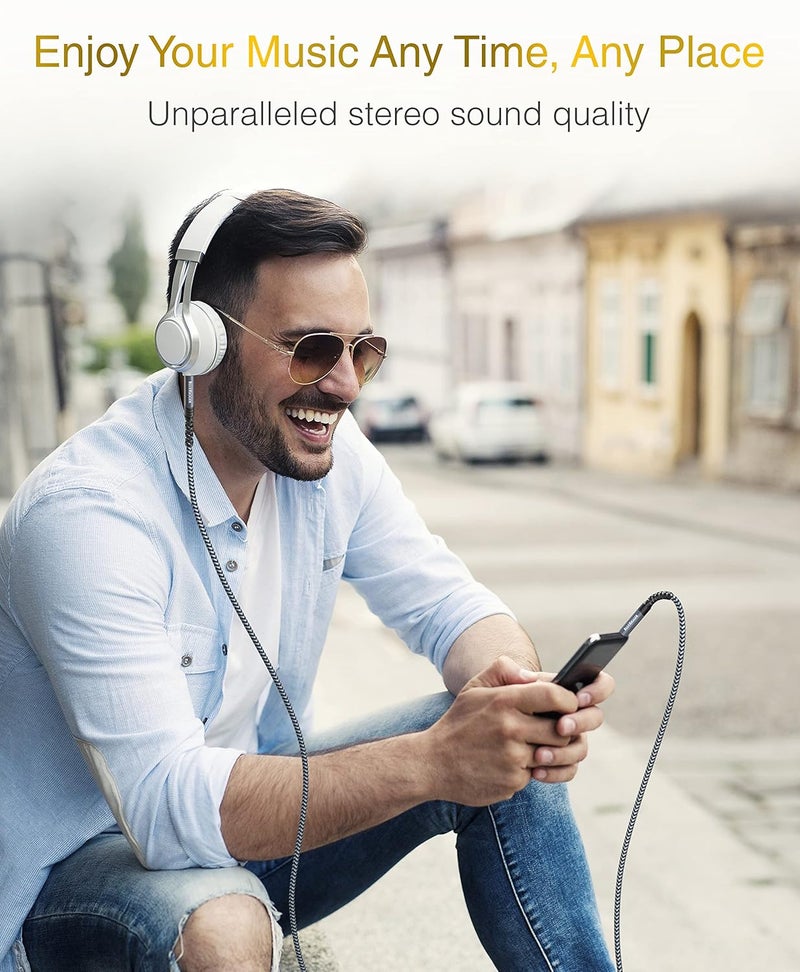 BlueRigger 3.5mm Stereo Audio Cable (3FT, 24K Gold Plated Jack, Auxiliary Cable, Male to Male, Hi-Fi Sound) – Aux Cord for Headphones, Home Car Stereo, Speaker, Amplifier, Phones, Tablets, Laptops - Image 4