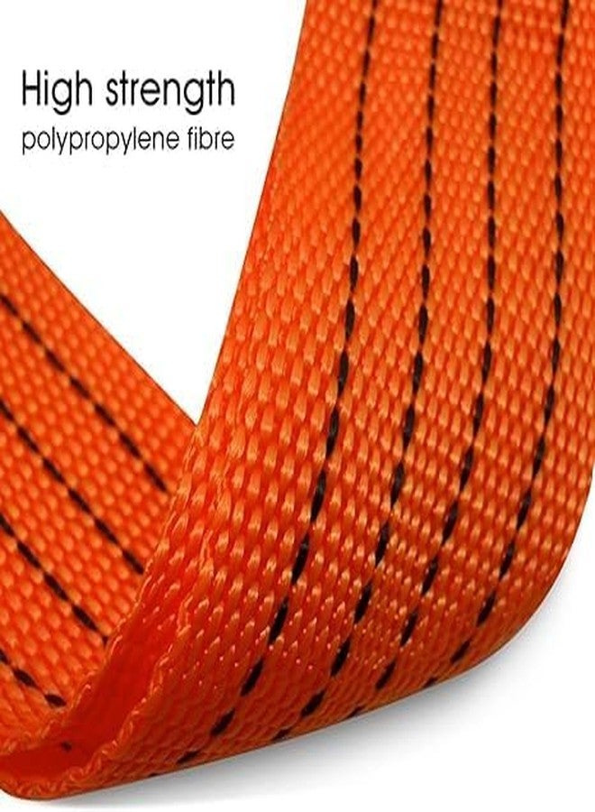 Kiesh 3 Ton Heavy Duty Tow Rope Long Super Strong Emergency Heavy Duty Car Tow Cable 3 Meter Towing Strap Rope with Dual Forged Hooks (Orange) - Image 5
