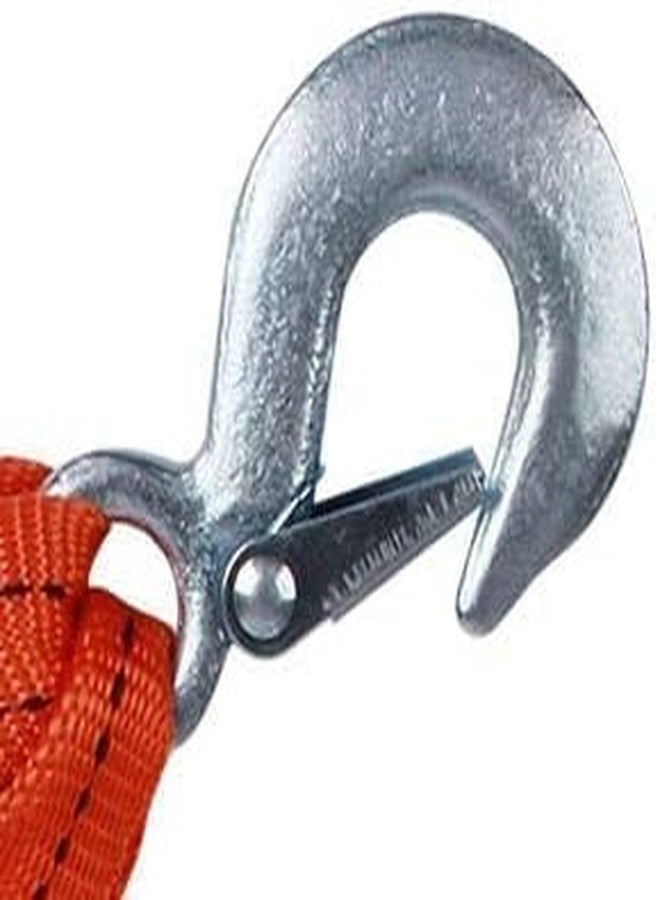 Kiesh 3 Ton Heavy Duty Tow Rope Long Super Strong Emergency Heavy Duty Car Tow Cable 3 Meter Towing Strap Rope with Dual Forged Hooks (Orange) - Image 3