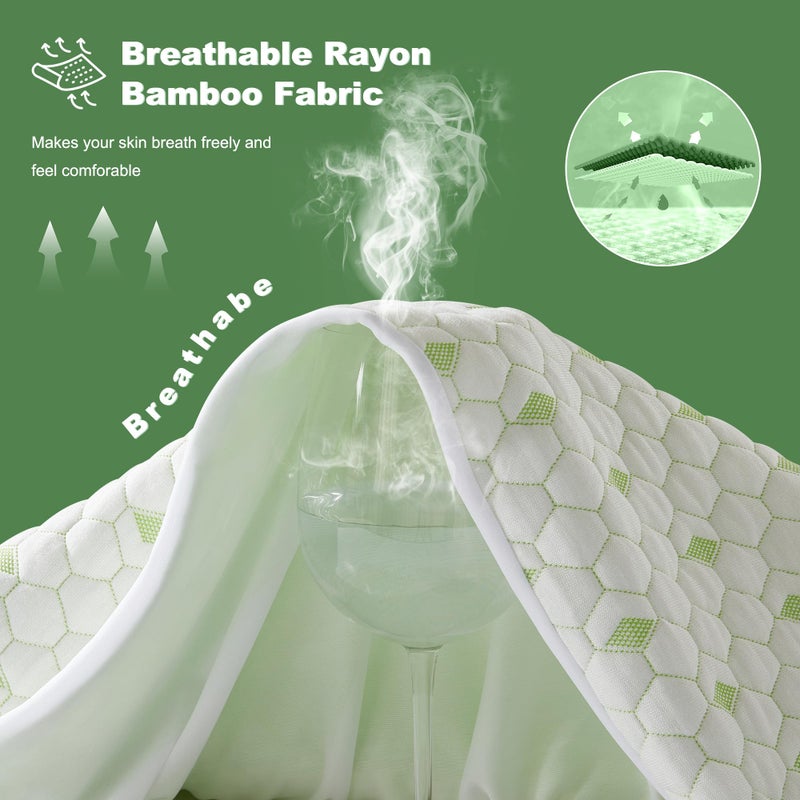 BEDLORE Waterproof Mattress Protector, King Size Mattress Pad Fitted 6"-18" Deep Pocket, 3D Air Fabric Breathable Bed Mattress Cover Noiseless Washable for Home, Bedroom, Hotel - Image 4