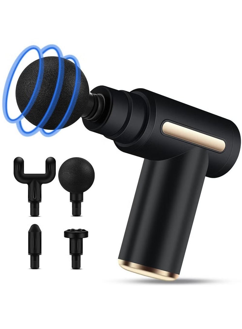 Goldfish (LCD Model)Mini Massage Gun Percussion Deep Tissues Muscle Massager Gun With 6 Speeds Massage Device Super Quiet Portable Electric Handheld Body Massager For Back Neck Pain Relief  - Image 1