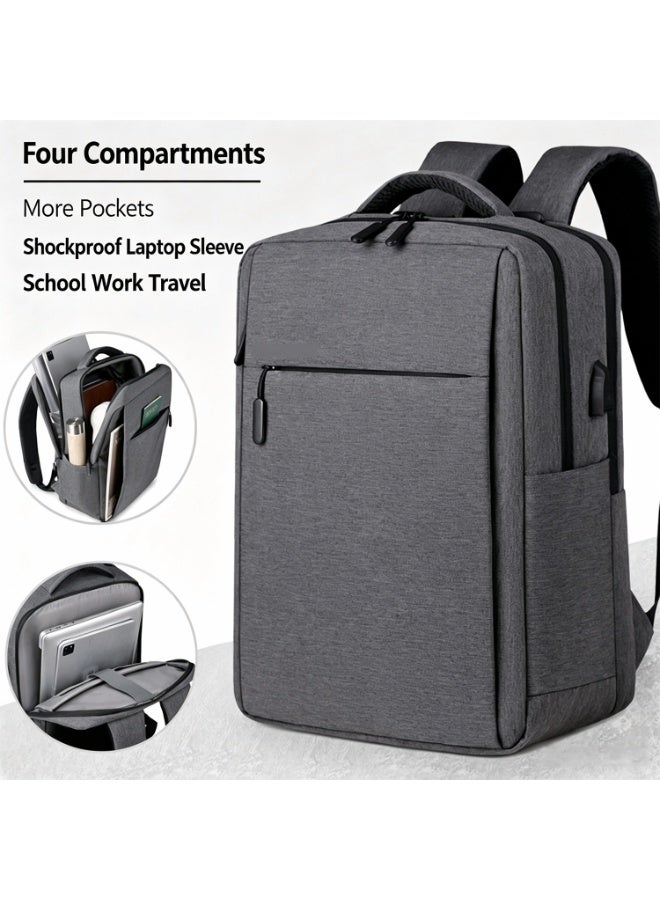 BaytNoor backpacks with USB charging ports are suitable for travel, daily commutes, business trips, and office use. They are waterproof, have multiple compartments, are lightweight business backpacks, waterproof backpacks, and thickened laptop backpacks. - Image 1