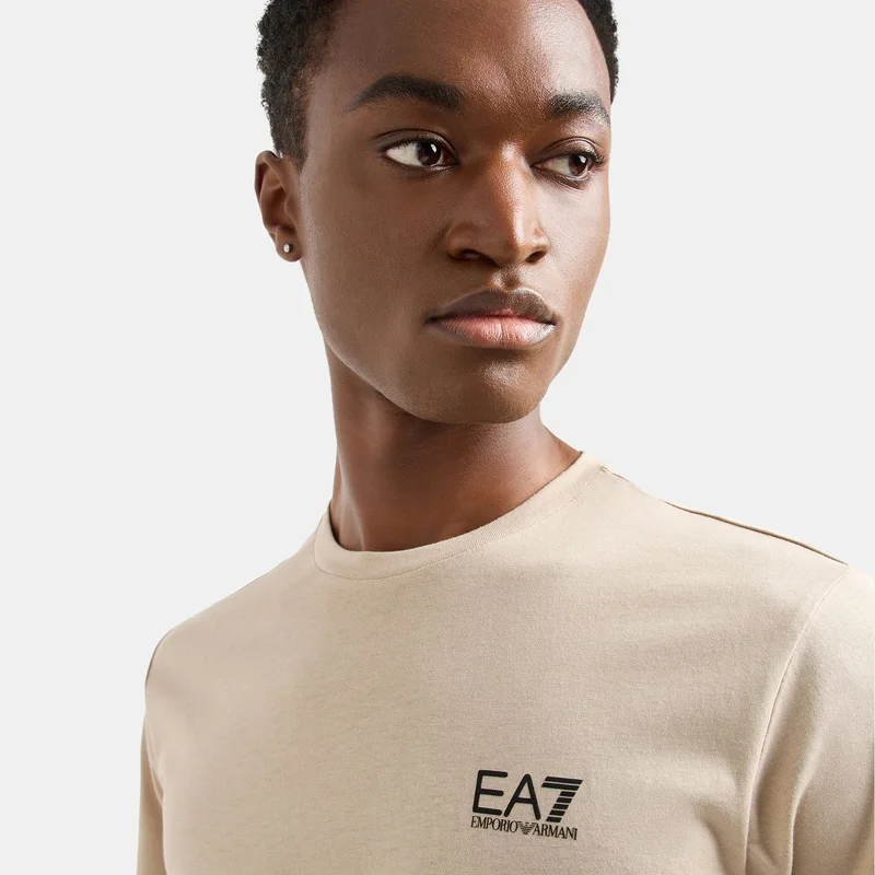 EA7 Emporio Armani Beige Men's Core T-Shirt for Men | Best Price UAE