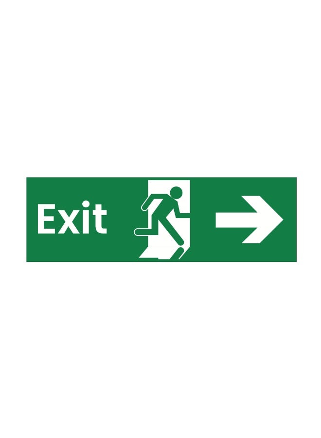 Arab Land Solutions Emergency Safety Sign Set (2-Pack) - Left & Right Exit Directional Vinyl Stickers (300x150mm) - Image 3