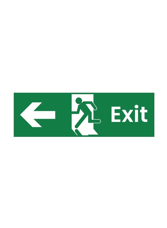 Arab Land Solutions Emergency Safety Sign Set (2-Pack) - Left & Right Exit Directional Vinyl Stickers (300x150mm) - Image 2