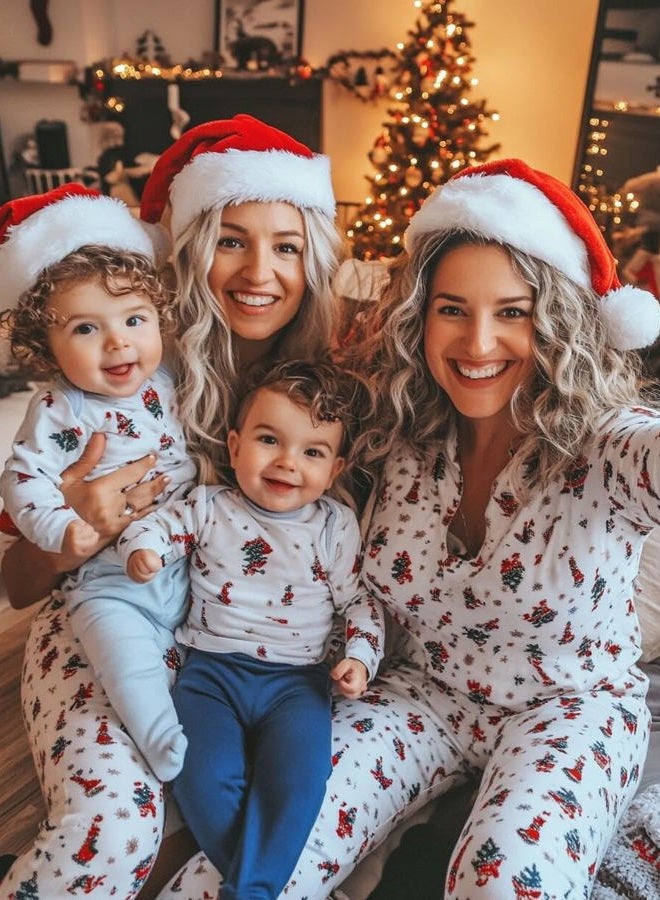 AOGU 6 Pack Plush Santa Hat Confortable Velvet Red Christmas Hat for Christmas Party Favors Fit for Adults and Kids - Image 3