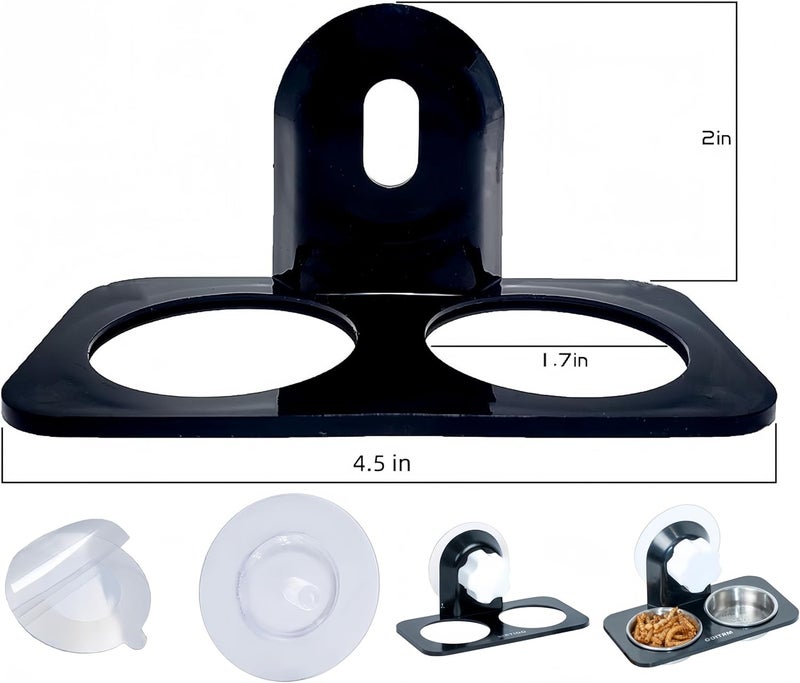 MRTIOO 0.5oz Cups, Reptile Amphibian Food Bowls and Water Dish for Crested Gecko, Lizard Or Other Small Pet Feeder Ledge Accessories Supplies (SUS 10 Cups+Ledeg) - Image 5