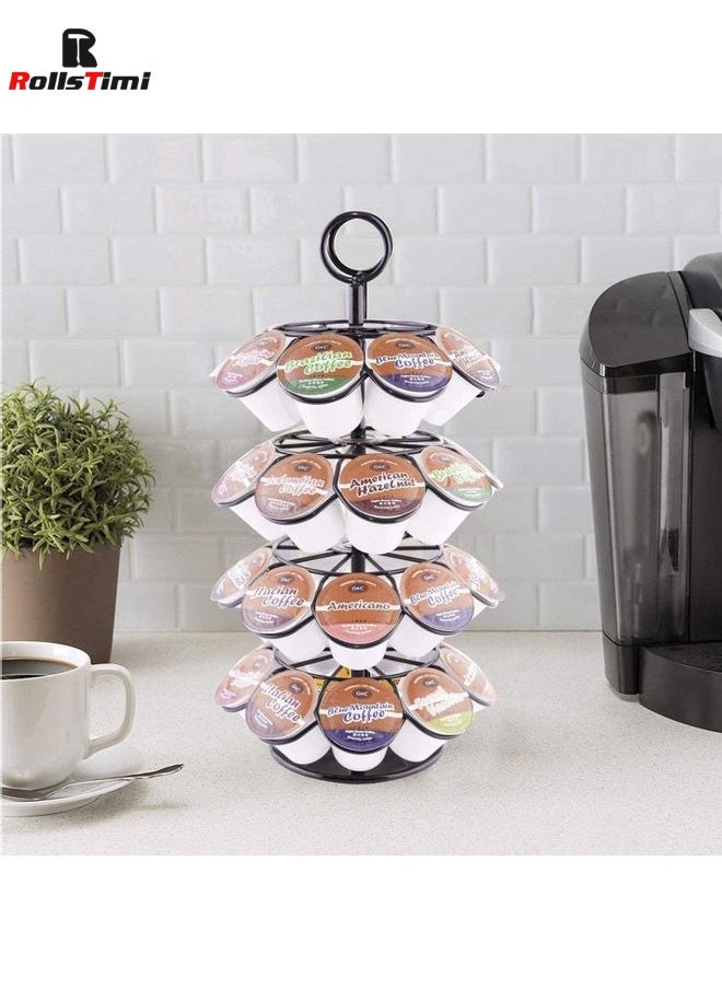 RollsTimi  360 Degree Rotating Coffee Capsules Holder Coffee Pod Stand 36Pcs  - Image 4