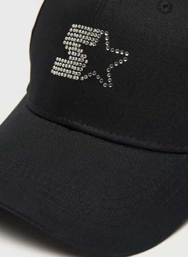 STARTER Starter Embellished Cap with Buckled Strap Closure