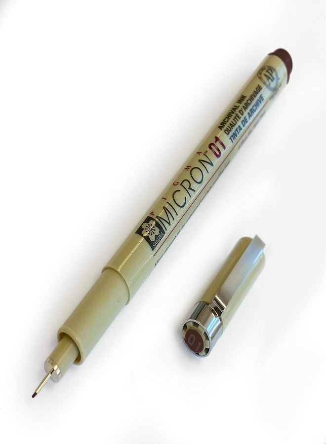 Pigma Sakura Micron - Pigment Fineliners - 0.1mm - Sepia [Pack of 3]