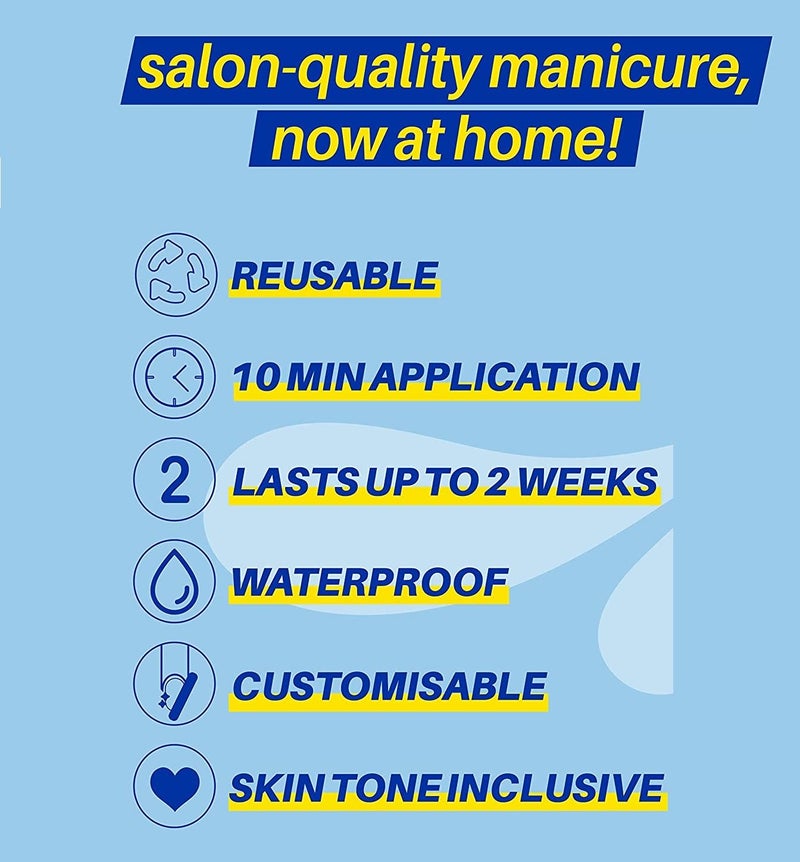 VIKSON INTERNATIONAL VIKSON INTERNATIONAL 24 Pcs press on Grey UV Treated gel Glossy Finish square tip press on fake Artificial Nail Extension set for special occasion With 2gm STRONG nail glue and nails apply kit for girls womenGrey - Image 3