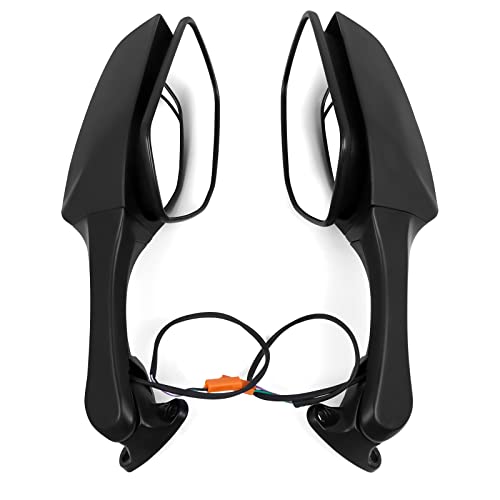 BAIONE Worldmotop Offroad Rear View Side Mirror Adjustable Motorcycle Side Rearview Mirrors Replacement for KAWASAKI Ninja ZX10R ZX-10R ZX 10R 2011-2015(black) - Image 1