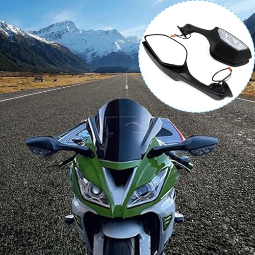 BAIONE Worldmotop Offroad Rear View Side Mirror Adjustable Motorcycle Side Rearview Mirrors Replacement for KAWASAKI Ninja ZX10R ZX-10R ZX 10R 2011-2015(black) - Image 3