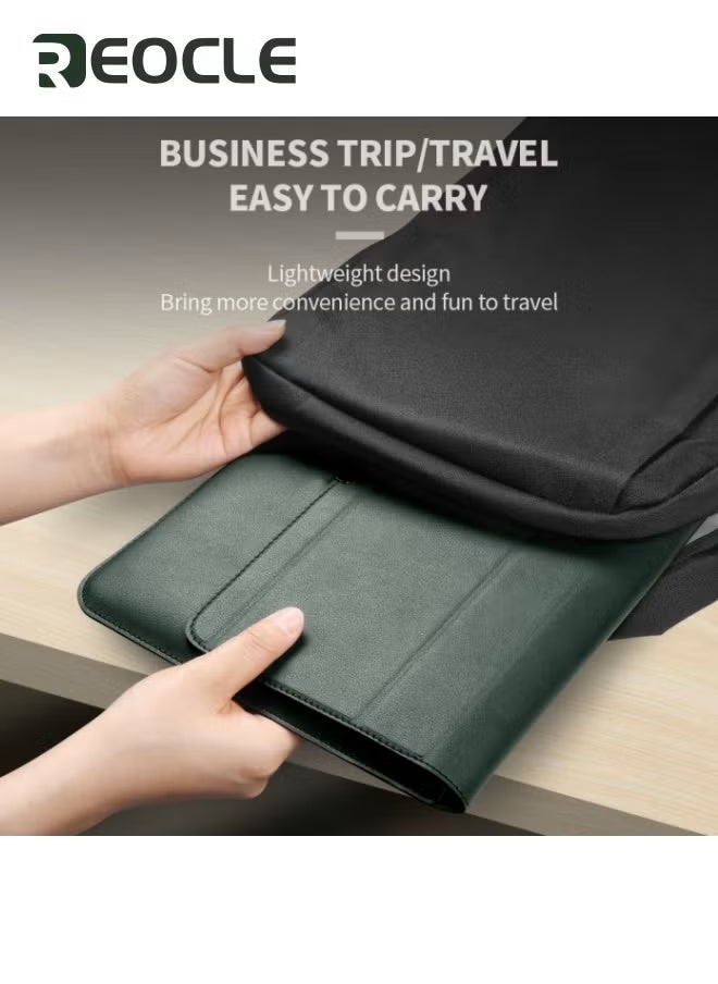 REOCLE Laptop Sleeve Case with Laptop Stand and Mouse Pad 16-17 Inch Computer Bag for MacBook Pro Air Dell Chromebook XPS Surface Book iPad Pro Red - Image 4