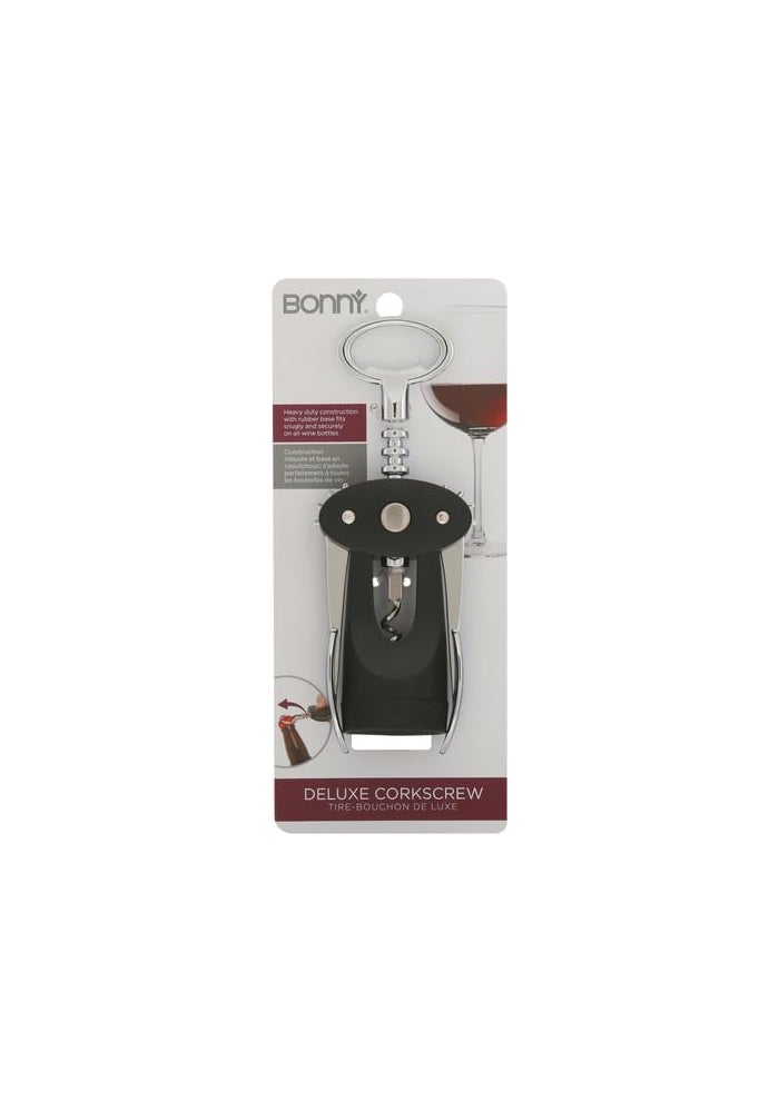 GoodCook Bonny Bar Deluxe Wing Corkscrew - Black Stainless Steel - Image 2