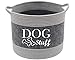 Morezi Cotton felt round dog toy box and dog toy basket storage with handle doggie toy bin Good idea for organizing pet toys blankets leashes clothing dry food and any doggie stuff - Image 3