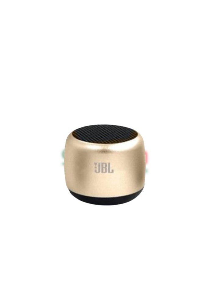 Generic M1 Mini Portable Bluetooth Speaker Gold  - Image 1