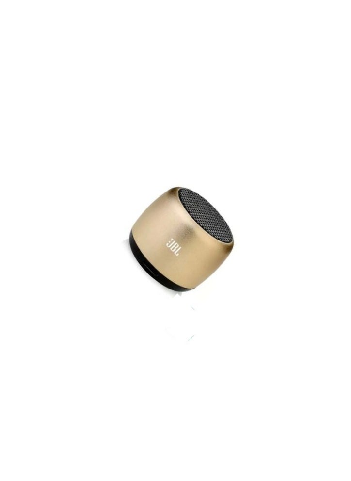 Generic M1 Mini Portable Bluetooth Speaker Gold  - Image 2