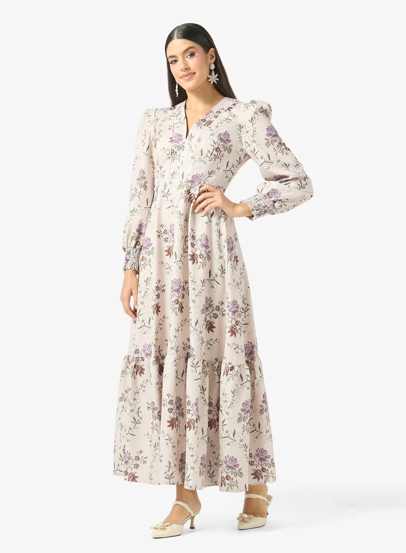 Khizana Floral Print Dress