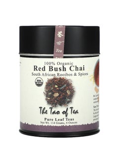 The Tao of Tea The Tao of Tea, 100% Organic South African Rooibos & Spices, Red Bush Chai, 4 oz (114 g)  - Image 1