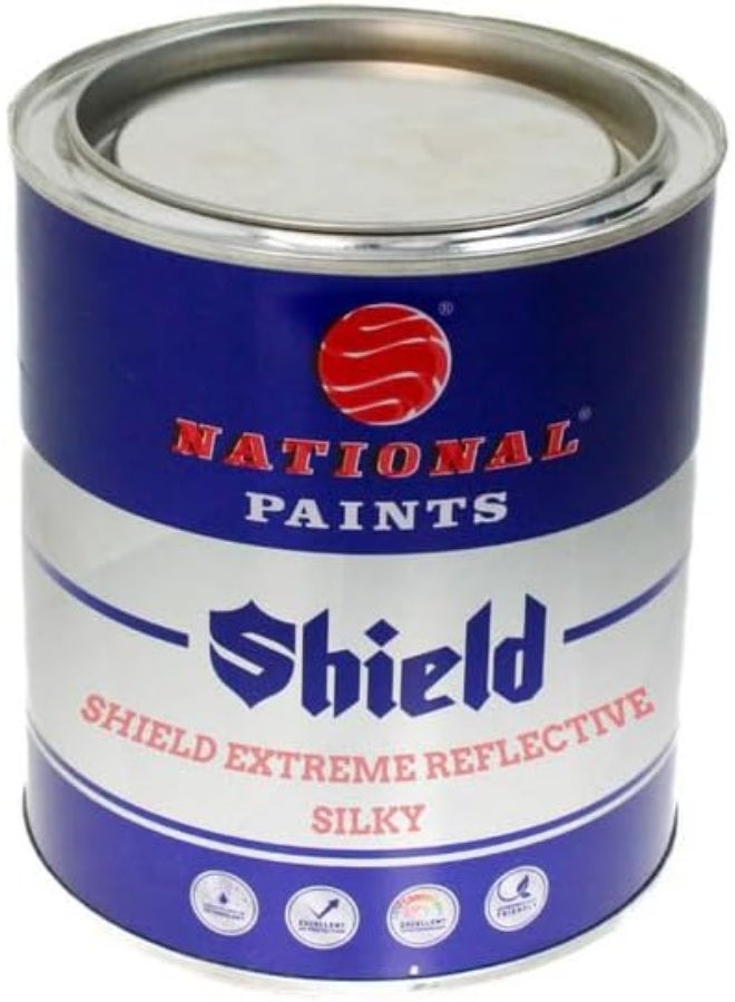 NATIONAL PAINTS Shield Extreme Silky 1 Liter Broken White 802