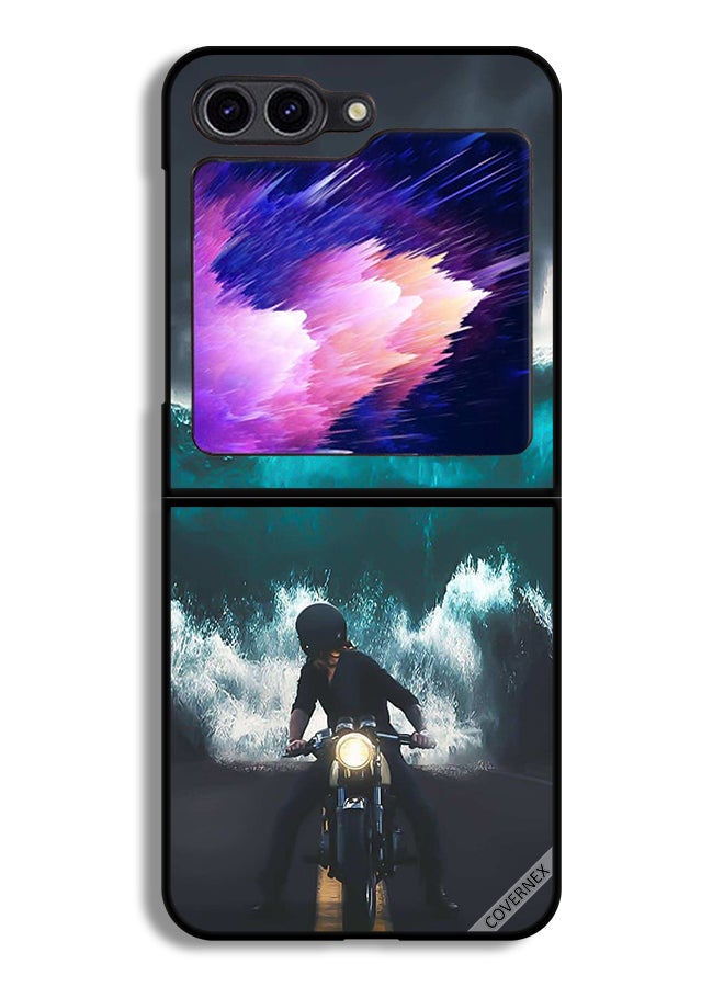 Covernex Samsung Galaxy Z Flip6 Protective Case Cover Water Wave Art - Image 1
