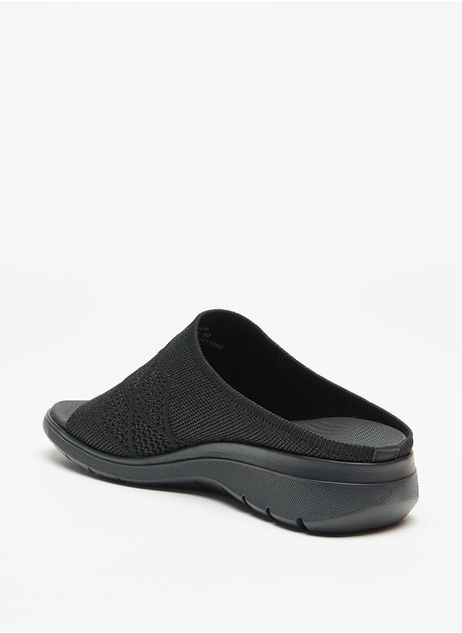 Flora Bella - Women's Textured Slide Sandals - Image 1
