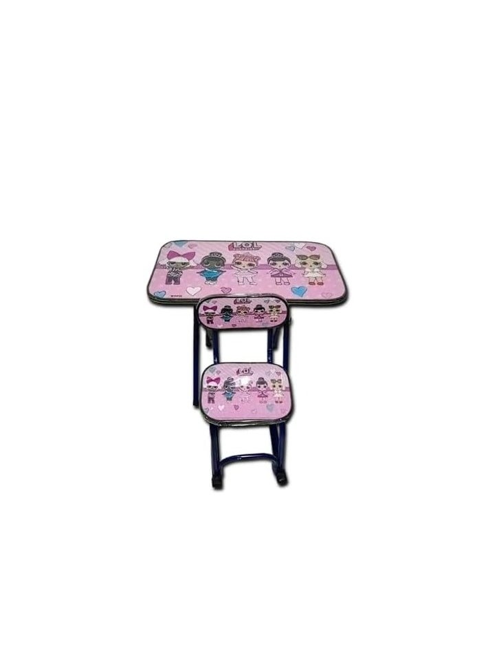 MDF children's desk (pink),