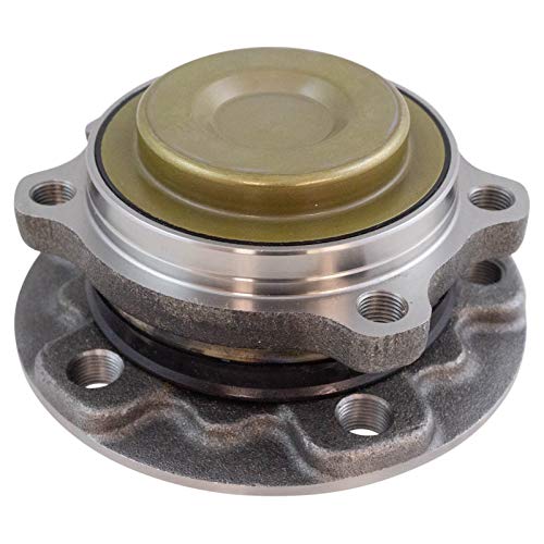TRQ Front Wheel Bearing & Hub Assembly with ABS Sensor Compatible with 2012-2014 BMW 528i 2014 535d 2011-2014 535i 2010-2014 535i GT 550i 550i GT 2011 550i GT xDrive 640i 2013-2014 640i Gran Coupe 65 - Image 1
