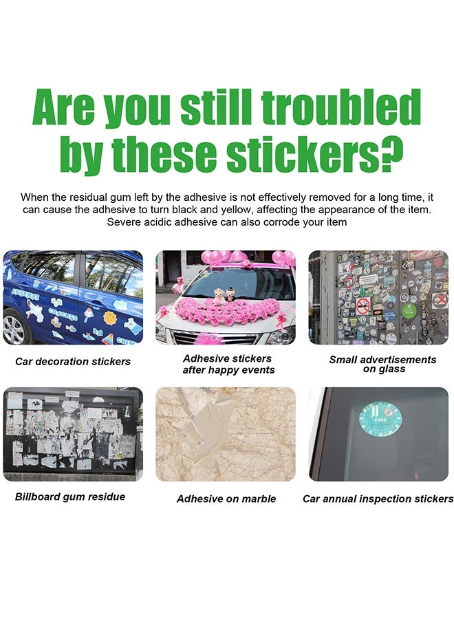 Homonth Multipurpose Adhesive Remover, Surface Safe Rapid Glue Remover with Scraper, Sticker Remover for Cars, Windows, Walls, Efficiently Remove Sticky Residues, Labels, Tape, Gum, Bandages, Adhesives, Wax 100ml - Image 3