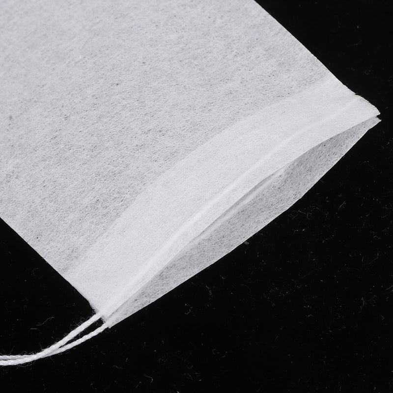 White Nonwoven Drawstring Tea Bags 5x6 2cm 100pcs Disposable Filters For Loose Leaf Herbs Spice Coffee - Image 4