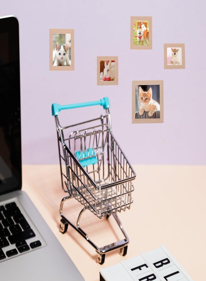 VOSAREA 10pcs Small Photo Frames Dollhouse Frames Miniature Wood Photo Frames Wooden Dollhouse Furniture Mini House Decoration Simulation Picture Frame for Doll House Furniture - Image 3