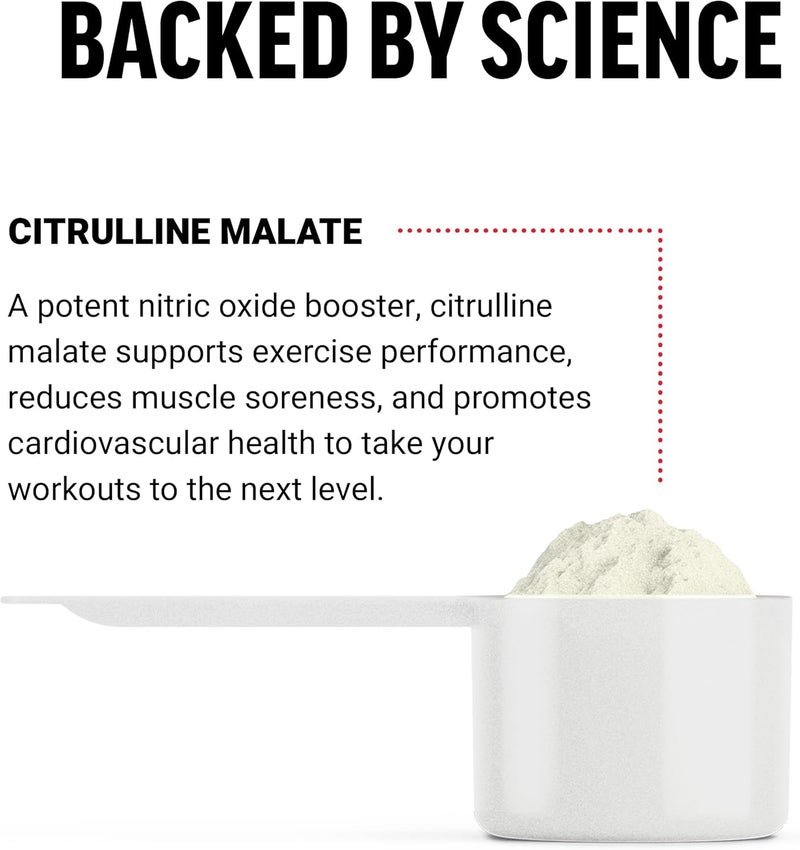FORCE FACTOR Citrulline Malate 21 L Citrulline Supplement for Men to Boost Nitric Oxide Blood Flow Muscle Pumps and Performance L Citrulline Powder Pump Supplement Unflavored 66 Servings - Image 3