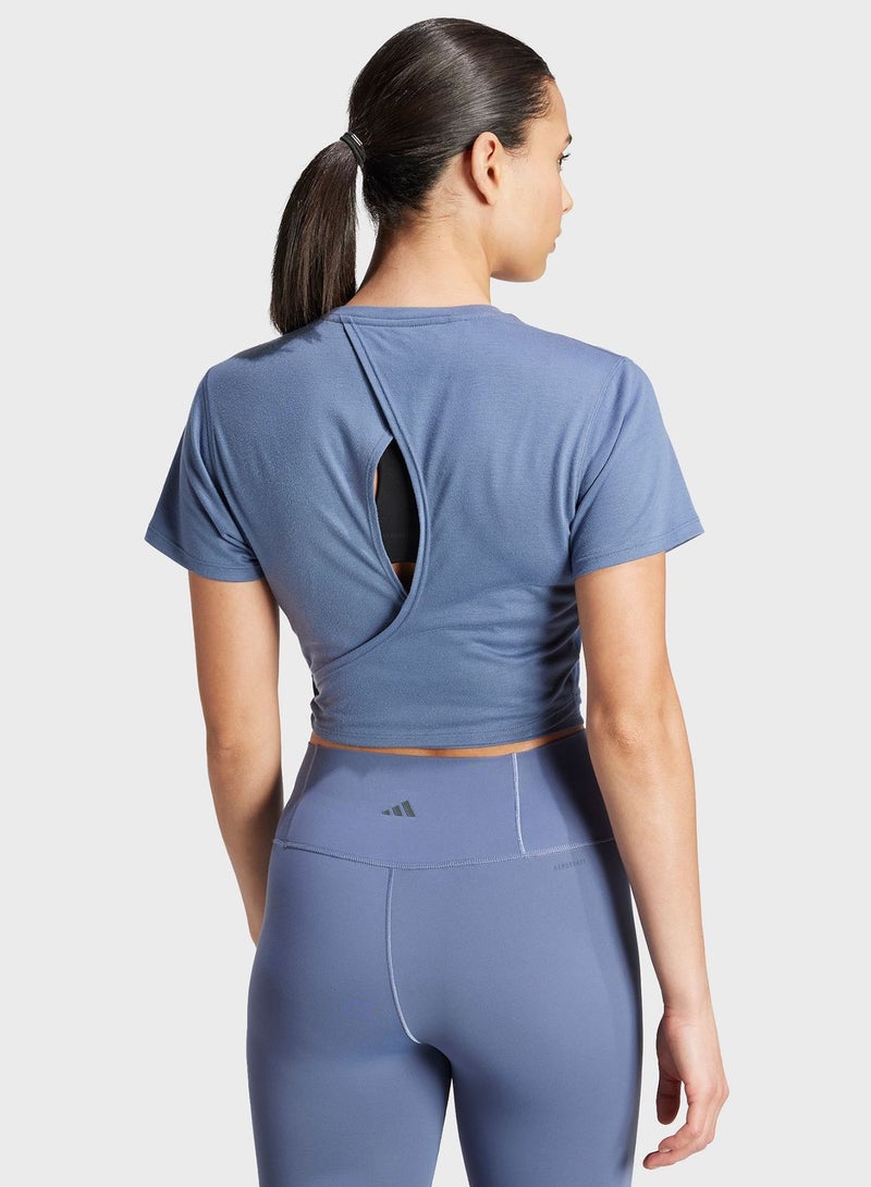 Adidas Yoga Studio Wrapped T-Shirt  - Image 2