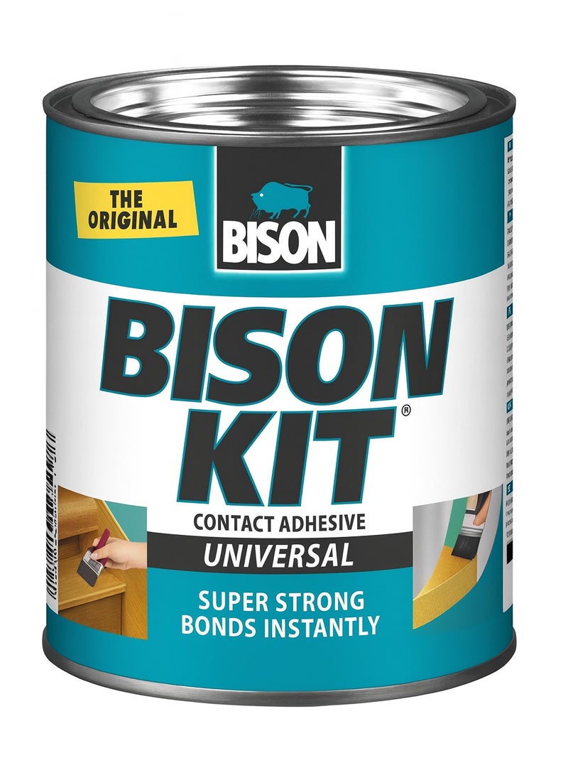 Bison Kit Universal Contact Adhesive – Super Strong Multi-Purpose Glue for Wood, Leather, Rubber, Metal & More