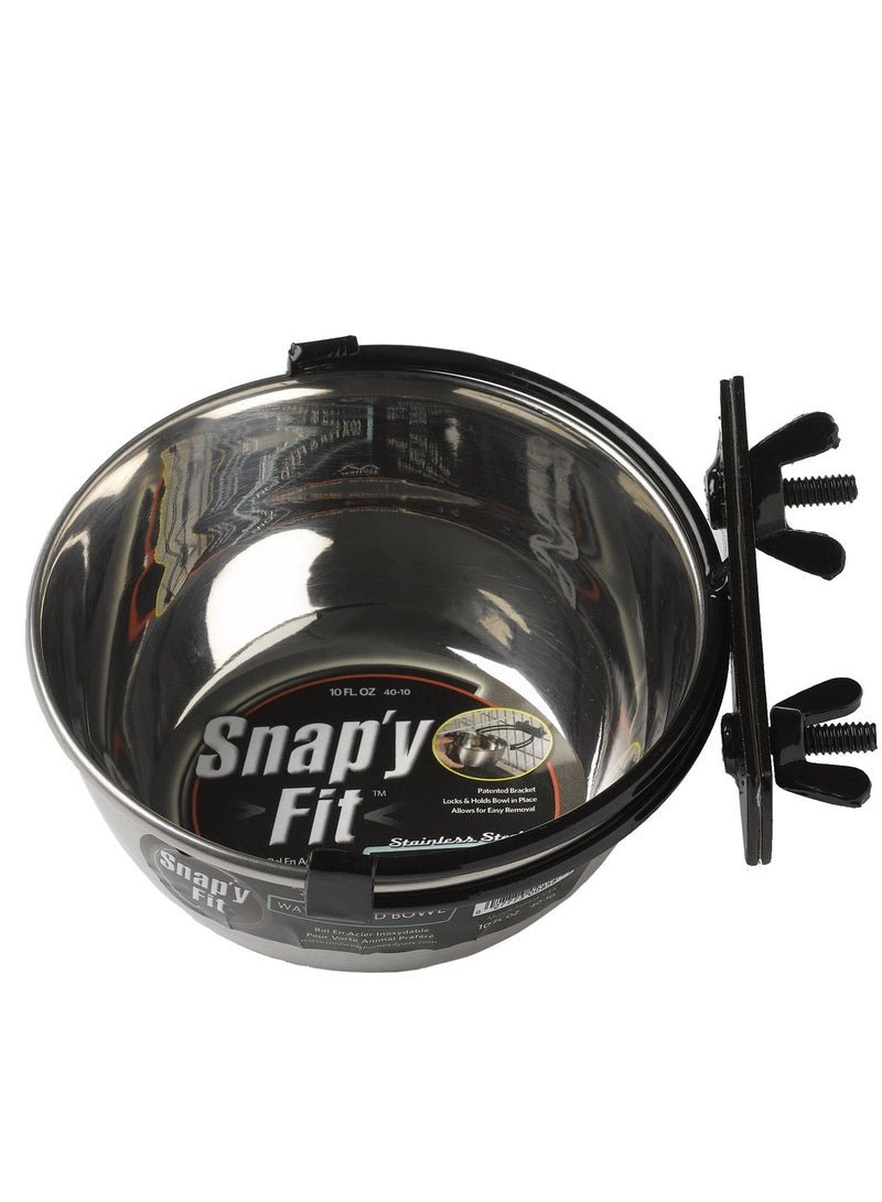 Midwest Snapy-Fit Stainless Steel Bowl, 10 oz