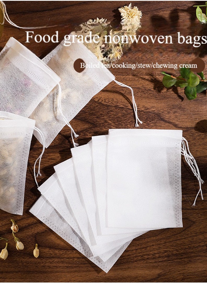 Generic - 300Pcs Tea Filter Bag, Infuser Empty Muslin Drawstring Seal Filter Tea Bags, Drawstring Herbal Bulk Tea Bags,Disposable Empty Tea Bag - Image 1