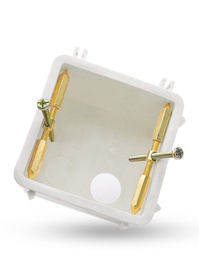 10 Piece Box Screw Support Bar Kit, Model 86 Box Repairer, Switch Socket Box Screw Support Bar, Wall Mount Switch Box Repair Electrical Accessory Tool (Gold) - Image 1
