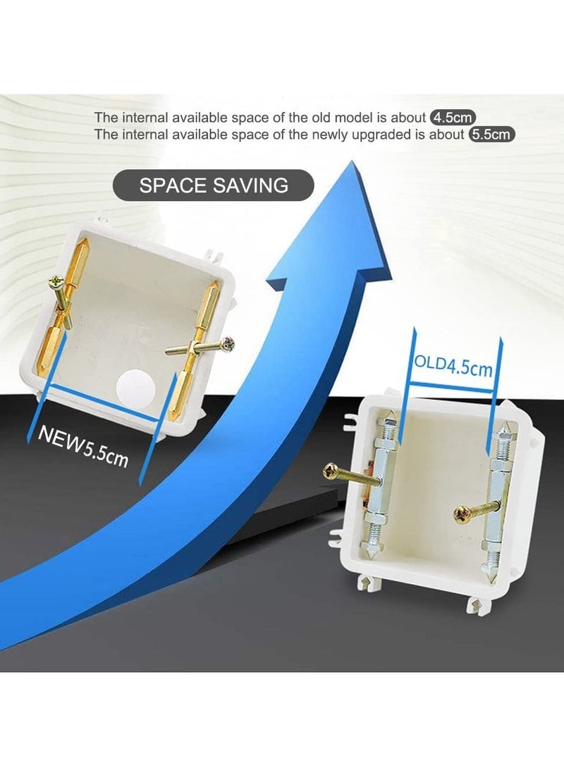 10 Piece Box Screw Support Bar Kit, Model 86 Box Repairer, Switch Socket Box Screw Support Bar, Wall Mount Switch Box Repair Electrical Accessory Tool (Gold) - Image 5