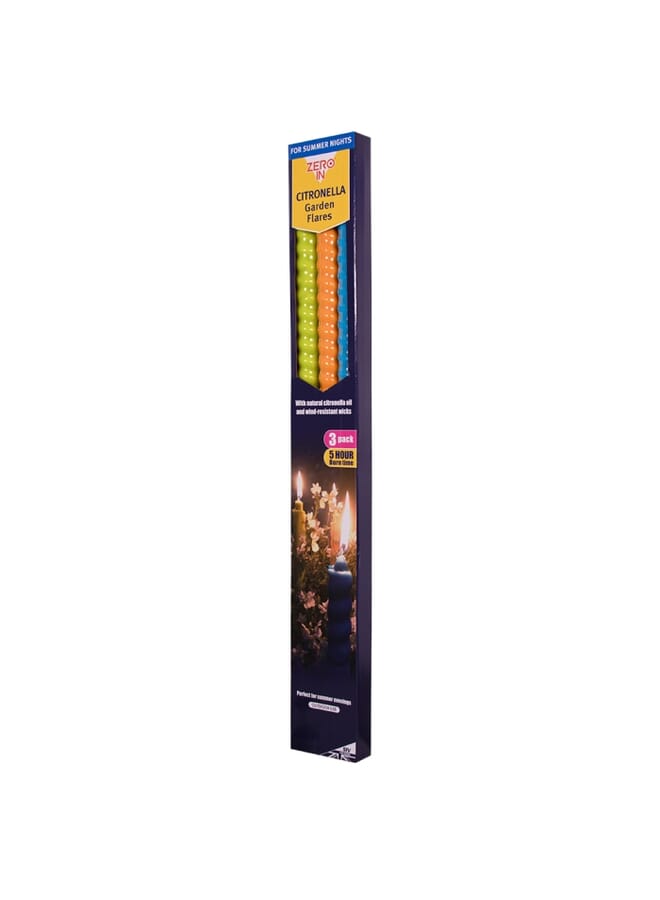 STV Citronella Garden Flares - Beach Party - 3-Pack - Image 1