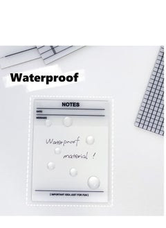 SYOSI SYOSI Transparent Sticky Note Pads - 400Pcs Waterproof Self-Adhesive Pad，Translucent Sticky Notes Suitable for Reading、Studying、 Home、Office、School，Sticks Securely，Removes Cleanly  - Image 5
