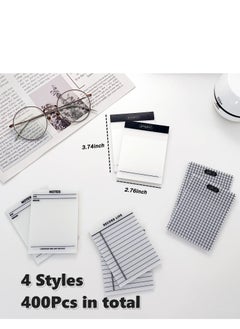 SYOSI SYOSI Transparent Sticky Note Pads - 400Pcs Waterproof Self-Adhesive Pad，Translucent Sticky Notes Suitable for Reading、Studying、 Home、Office、School，Sticks Securely，Removes Cleanly  - Image 2