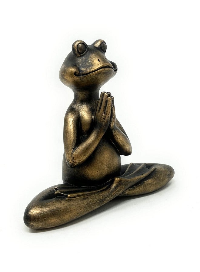 Nature's Mark 6" H Resin Meditating Yoga Frog Statue Figurine Home Decorative Accent Decor for Tabletop Living Room Bedroom Office Desktop Cabinet Shelf - Image 5