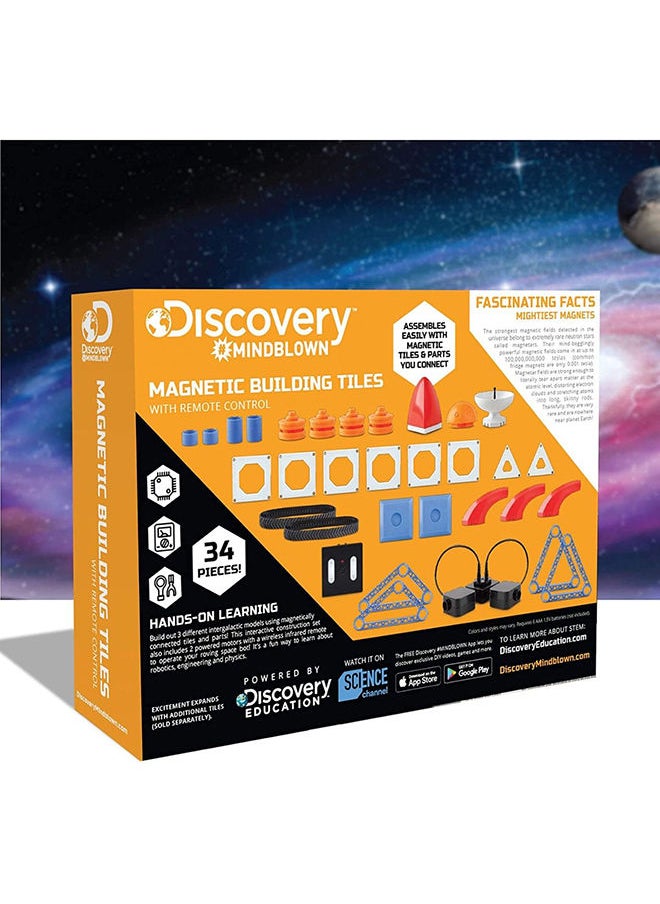 Discovery Mindblown Toy Magnetic Tiles With Remote Control  - Image 2