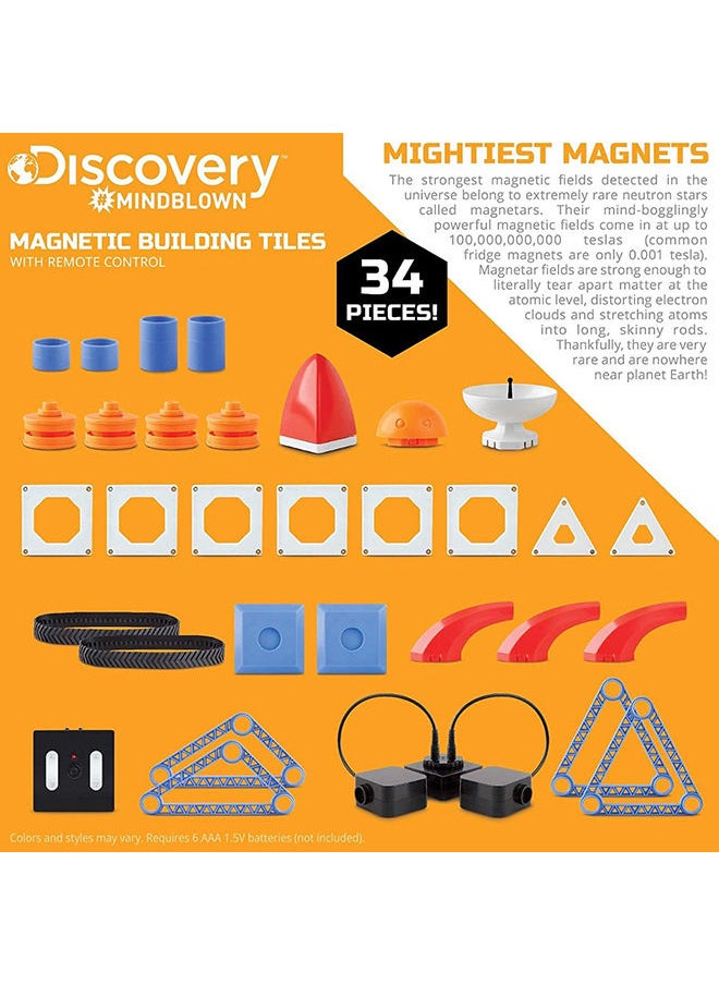 Discovery Mindblown Toy Magnetic Tiles With Remote Control  - Image 5